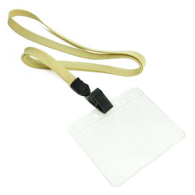  Light Gold Id Lanyard 