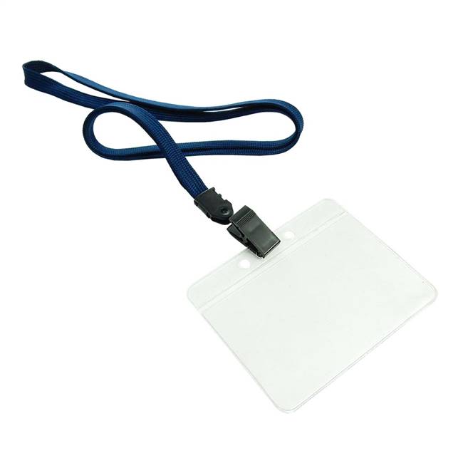 Navy Blue Id Lanyard 