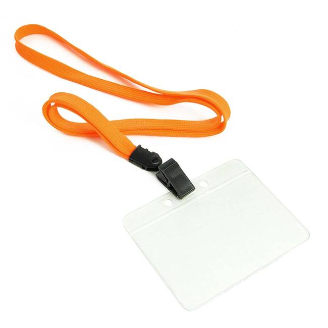  Orange Id Lanyard 