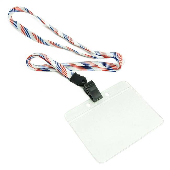  Patriotic Pattern Id Lanyard 