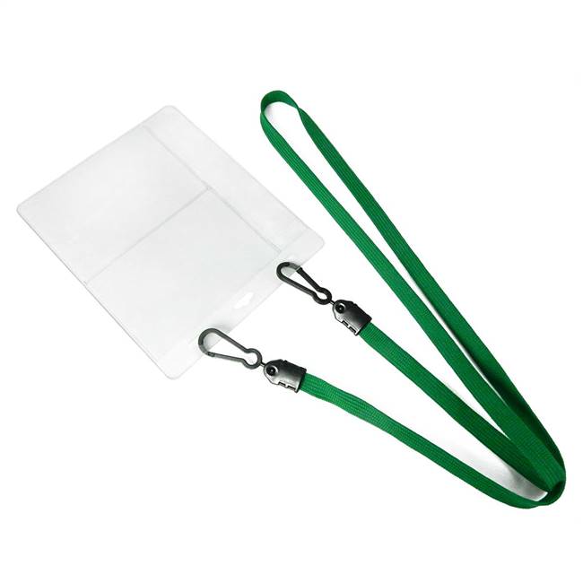  Green Double Hook Lanyard