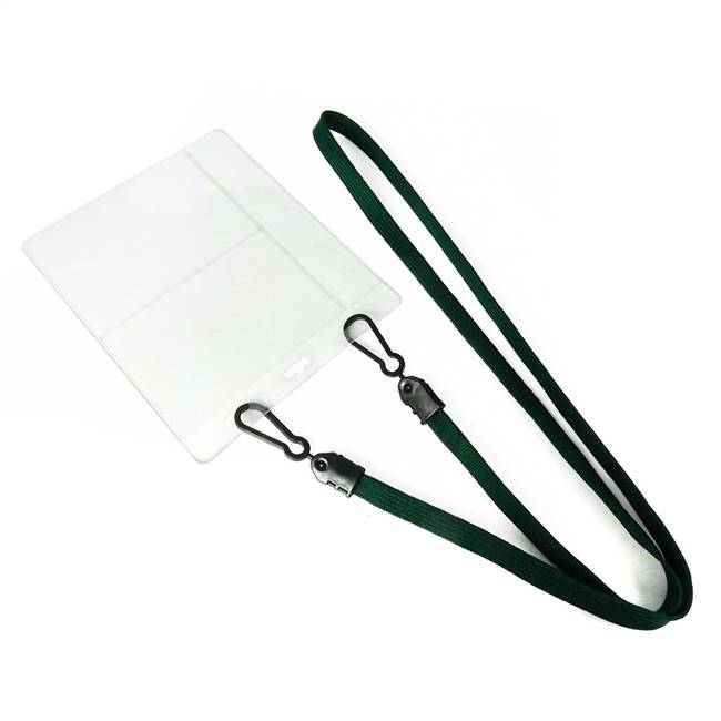  Hunter Green Double Hook Lanyard 