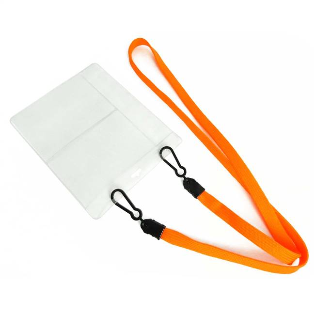  Orange Double Hook Lanyard 