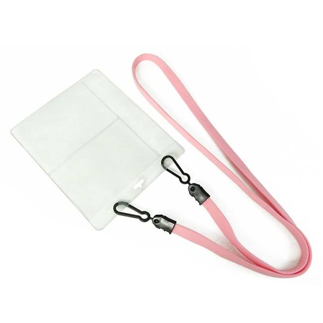  Pink Double Hook Lanyard 