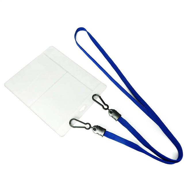  Royal Blue Double Hook Lanyard 