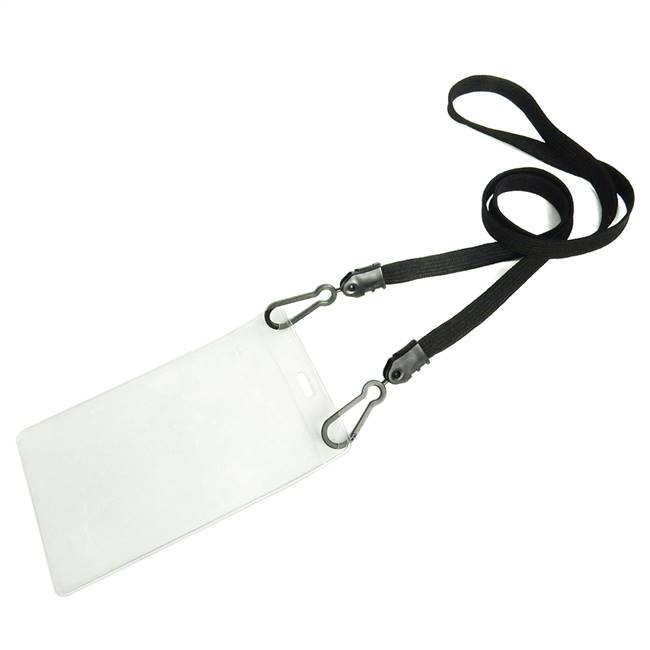  Black Double Hook Lanyard 
