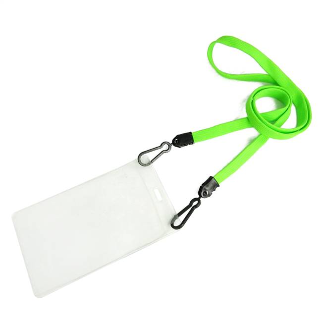  Lime Green Double Hook Lanyard 