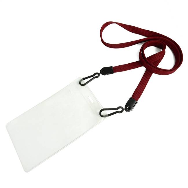  Maroon Double Hook Lanyard 