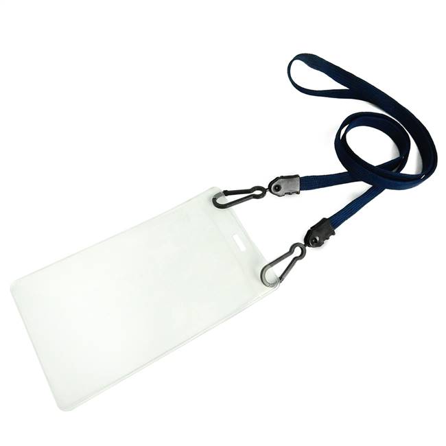  Navy Blue Double Hook Lanyard 