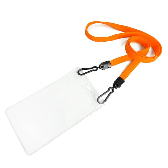  Orange Double Hook Lanyard 