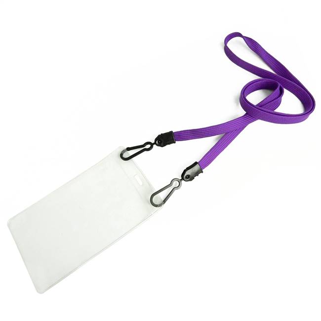  Purple Double Hook Lanyard 