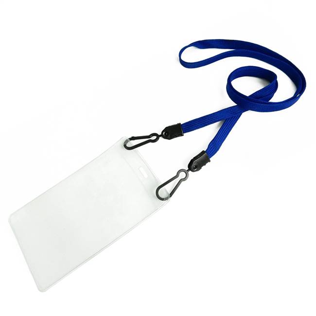  Royal Blue Double Hook Lanyard 