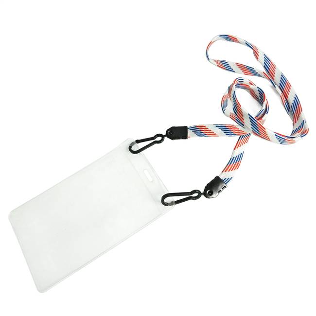  Patriotic Pattern Double Hook Lanyard 