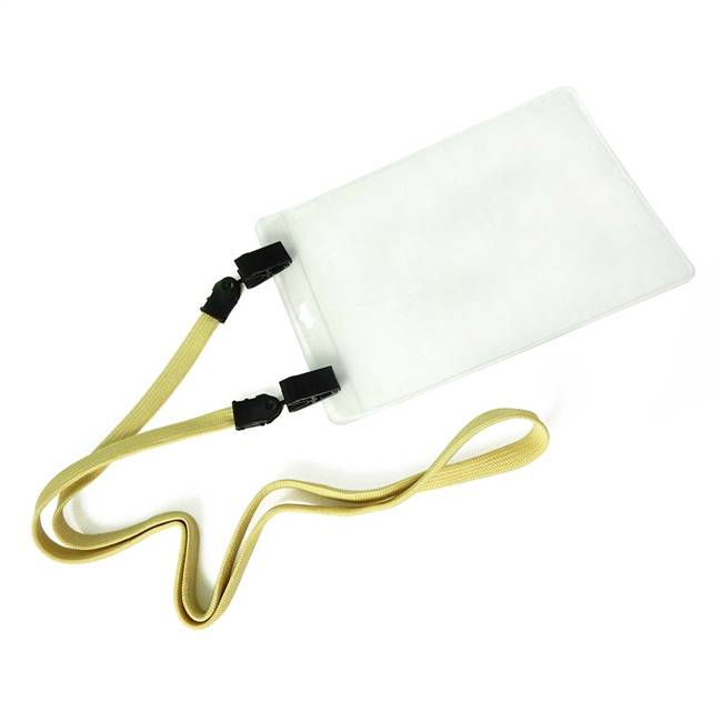  Light Gold Double Clip Lanyard 