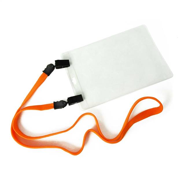  Orange Double Clip Lanyard 