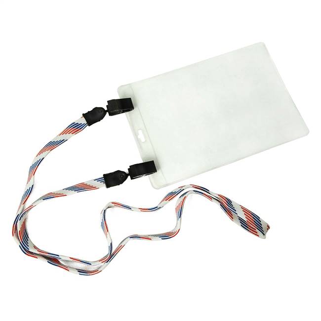  Patriotic Pattern Double Clip Lanyard 