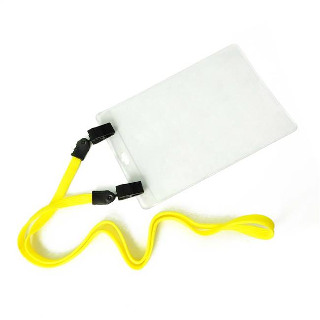  Yellow Double Clip Lanyard 