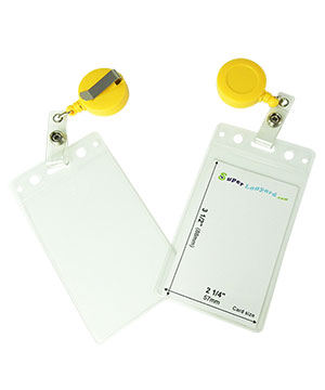  Name tag holder with a dandelion retractable badge reel-HVB065R-DDL 