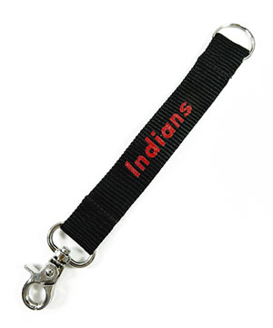  3/4 inch Custom keychain attached keyring and trigger snap hook-custom screen printing 