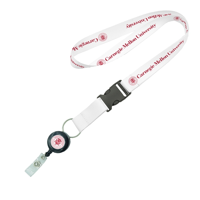 Badge reel lanyard - Custom lanyards with a retractable ID strap clip that  is good to keep badge holder.