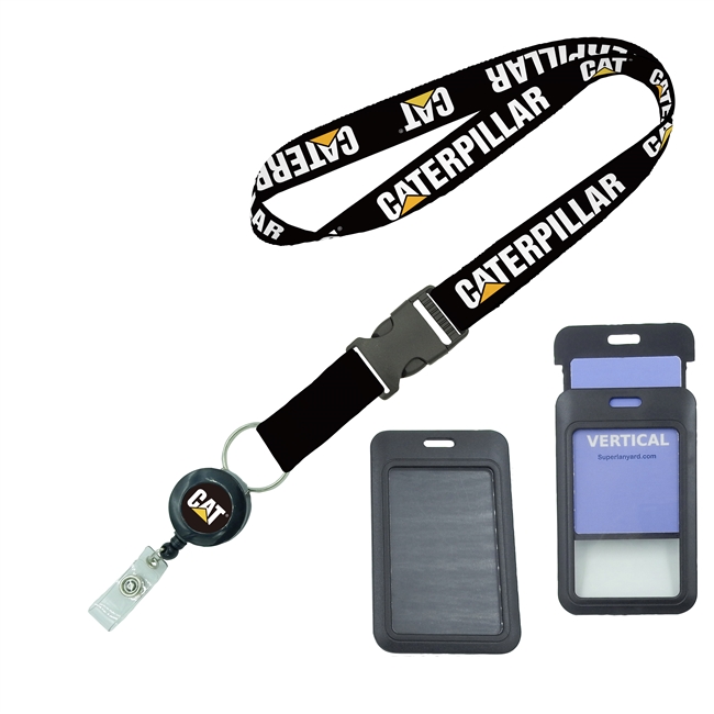  Custom retractable ID holder lanyard - 1 inch Dye-Sublimation Printing - LHD08RGN 