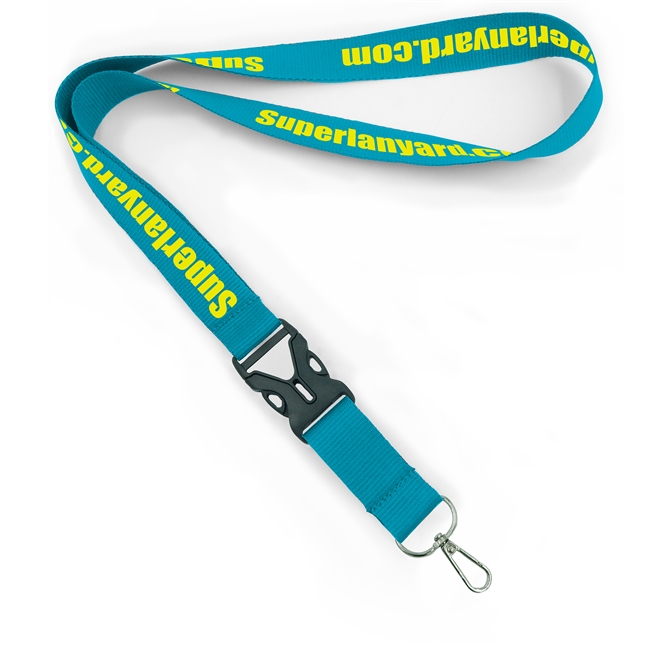  1 inch Personalized lanyards attached push gate snap badge hook and release buckle-custom screen printing 