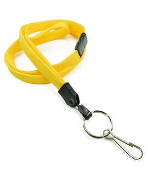 3/8 inch Dandelion key ring lanyard attached breakaway and split ring with j hookblankLNB32HBDDL 