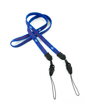  3/8 inch Custom lanyards attached quick release loop connector on each lanyard strap end-Screen Printing-LNP03D4N 