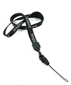  1/2 inch Customized device lanyard with quick release loop connector-Screen Printing-LNP0404N 