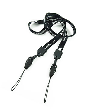  1/2 inch Customized device lanyard with a quick release loop connector on lanyard each end-Screen Printing-LNP04D4N 