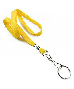  3/8 inch Dandelion neck lanyards with swivel hook and split ring-blank-LRB320NDDL 