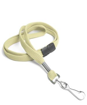  3/8 inch Light gold ID lanyard attached breakaway and swivel hookblankLRB323BLGD 