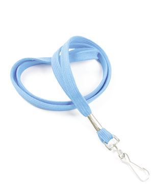 3/8 inch Baby blue ID lanyard with a metal swivel hookLRB323NBBL 