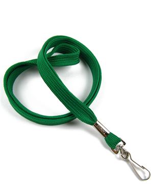  3/8 inch Green neck lanyards with swivel hook-blank-LRB323NGRN 