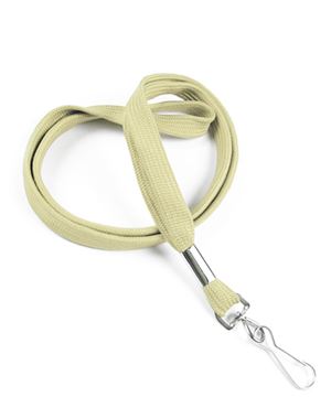  3/8 inch Light gold ID lanyard with a metal swivel hookLRB323NLGD 