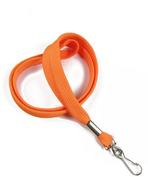  3/8 inch Orange neck lanyards with swivel hook-blank-LRB323NORG 