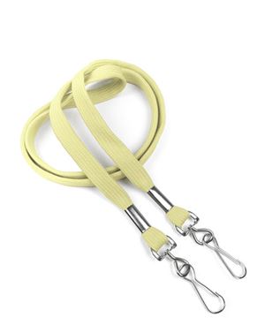 3/8 inch Light Gold Double Hook Lanyard Attached Swivel Hook On Each end-blank-LRB325N-LGD