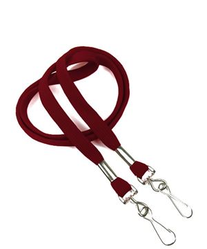  3/8 inch Maroon double hook lanyard attached swivel hook on each endblankLRB325NMRN 