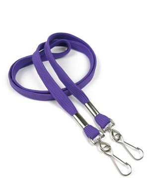  3/8 inch Purple double hook lanyard attached swivel hook on each endblankLRB325NPRP 