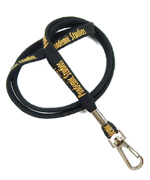 3/8 inch Custom ID lanyards with wire gate snap hook-Screen Printing-LRP0310N 