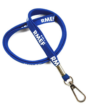  3/8 inch Personalized ID lanyard with a push gate snap badge hook-Screen Printing-LRP0311N 