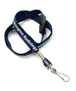  1/2 inch Customized Lanyards with swivel hook and safety breakaway-Screen Printing-LRP0403B 