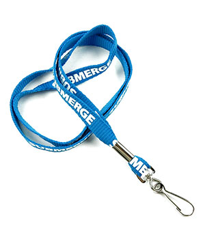  1/2 inch Personalized Hook Lanyard with a swivel hook-Screen Printing-LRP0403N 