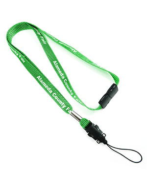  1/2 inch Customized Breakaway Lanyard with a quick release loop connector-Screen Printing-LRP0404B 