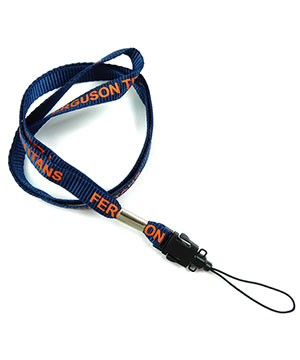  1/2 inch Personalized Phone Lanyards with quick release loop connector-Screen Printing-LRP0404N 
