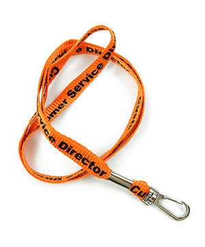  1/2 inch Custom Id Lanyards with wire gate snap hook-Screen Printing-LRP0410N 