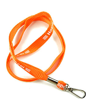  1/2 inch Customized Id Lanyard with a push gate snap badge hook-Screen Printing-LRP0411N 