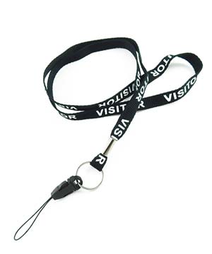  1/2 inch Custom Device Lanyards with split ring and quick release strap connector-Screen Printing-LRP0414N 
