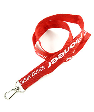  3/4 inch Custom Id Lanyards with wire gate snap hook-Screen Printing-LRP0610N 