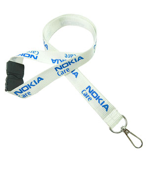  3/4 inch Custom Lanyards attached safety breakaway and push gate snap hook-Screen Printing-LRP0611B 